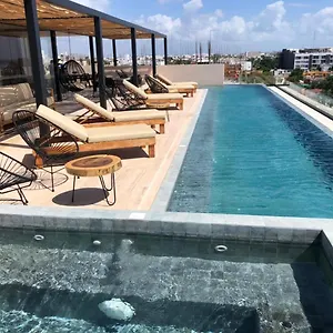 Magnífico Estudio Con Rooftop Cerca De 5ta Avenida Apartamento